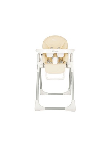 Baby Adventure Viva 2 Αναδιπλούμενο Καρεκλάκι Φαγητού με Μεταλλικό Σκελετό & Κάθισμα από Δερματίνη Cream BR75591