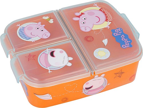 Gim STOR ΔΟΧΕΙΟ ΦΑΓΗΤΟΥ 3 ΔΙΑΜΕΡΙΣΜΑΤΑ PEPPA PIG CORE 530-13920