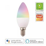 Eurolamp Λάμπα Led Smart WiFi κερί 6W Ε14 RGBW 220-240V 147-77902