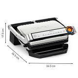 Tefal OptiGrill+ GC718D Ψηστιέρα-Γκριλιέρα