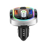 Akai FMT-63BT FM transmitter και φορτιστής με Bluetooth, FM, micro SD, 2 USB, LED και Hands Free