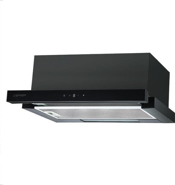 Gruppe Απορροφητηρας Ammos S-3003A-C05-M7-600 Black 2X1,5W Led, 60cm