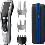 Philips Series 5000 Επαναφορτιζόμενη Κουρευτική Μηχανή Silver/Black HC5650/15