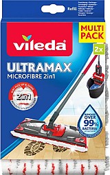 Vileda Ανταλλακτικό Παρκετέζα με Μικροίνες Ultramax Microfibre 2 in 1 2τμχ 167720