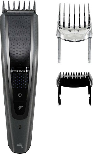 Philips Series 5000 Επαναφορτιζόμενη Κουρευτική Μηχανή Silver/Black HC5650/15