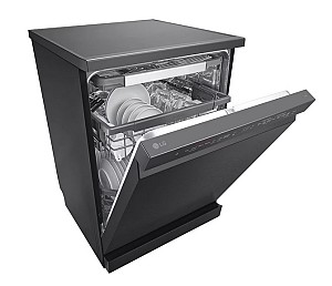 LG DF365FMS Ελεύθερο Πλυντήριο Πιάτων με Wi-Fi για 14 Σερβίτσια Π60xY85εκ. Μαύρο