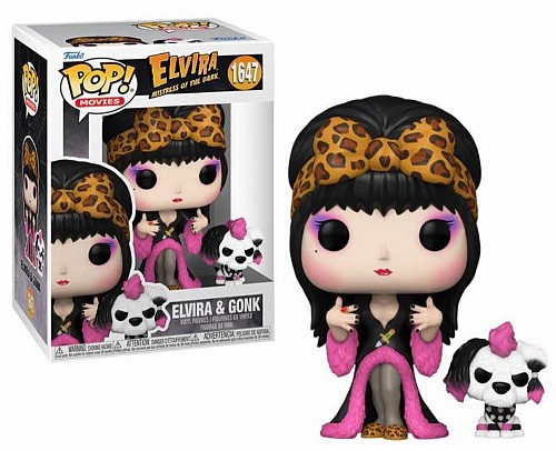 Funko POP! Movies: Elvira Mistress of the Dark - Elvira & Gonk #1647 Vinyl Figure
