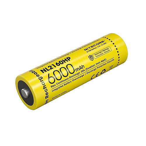 Μπαταρία Nitecore 21700/ 6000mAh / HP (Τιμή Τεμαχίου) NL2160