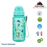AlpinPro Παιδικό Παγούρι Σιλικόνης με Καλαμάκι AlpinTec Kids 400ml C-400SPB-FA 4891321283465