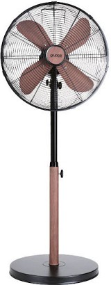 Gruppe FD-40MH Ανεμιστήρας Ορθοστάτης 55W Διαμέτρου 40cm Black-Wood