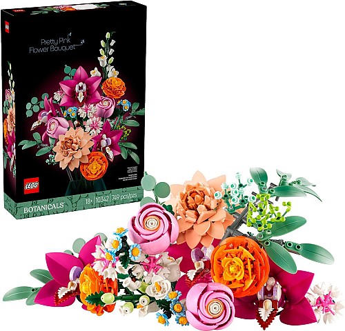 Lego Τουβλάκια Pretty Pink Flower Bouquet για 18+ Ετών 749τμχ 10342