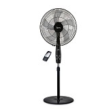 Izzy IZ-9048 224999 Μαύρος Ανεμιστήρας με Ορθοστάτη με Τηλεχειριστήριο