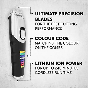 Wahl Professional Επαναφορτιζόμενη Κουρευτική Μηχανή Μαύρη 09893-0443