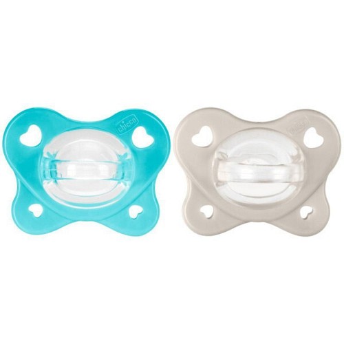 Chicco Πιπίλα Όλο Σιλικόνη PhysioForma Dual Soft 2-6m Blue C60-73088-61