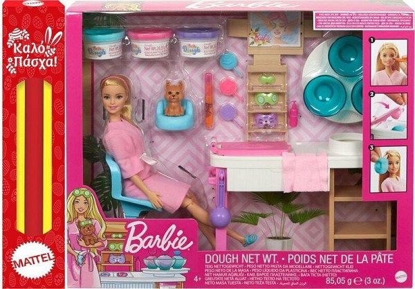 Παιχνιδολαμπάδα MATTEL Wellness Ινστιτούτο Ομορφιάς για 4+ Ετών Barbie (GJR84)