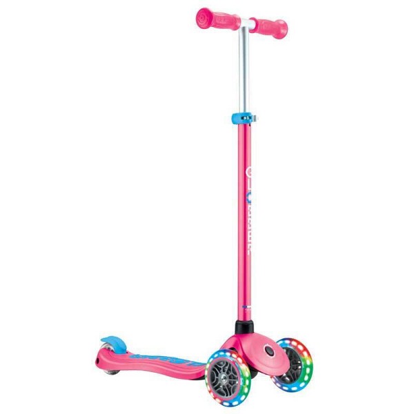 Globber Scooter Primo Plus Lights Fuchsia (442-610-4)
