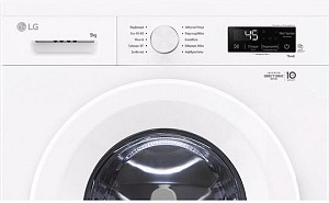 LG F4X1009NWH Πλυντήριο Ρούχων 9kg με Ατμό 1400 Στροφών