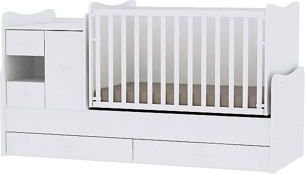 Κρεβάτι Minimax Μετατρεπόμενο Πολυμορφικό White Lorelli 10150500024A