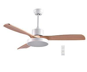 Primo PRCF-80616 130cm Λευκό-Καφέ Με Φως & R/C Ανεμιστήρας Οροφής