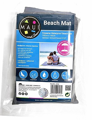 Maui & Sons Ψάθα Παραλίας Πλαστική Γκρι 190x140εκ. 2722 Γκρι