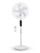 Izzy IZ-9042 224422 Λευκός Ανεμιστήρας με Ορθοστάτη με Τηλεχειριστήριο White