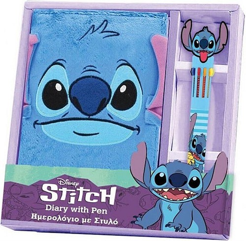 Diakakis Λούτρινο Σημειωματάριο Με Στυλό Stitch 564853