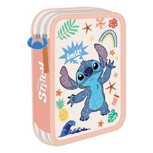 Must Κασετίνα διπλή γεμάτη Must Team Lilo & Stitch12,4x7,5x19,3 cm