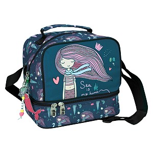 Back Me Up SEA MERMAID Ισοθερμικό Τσαντάκι Φαγητού Ώμου 20 x 15 x 21cm 357-28220