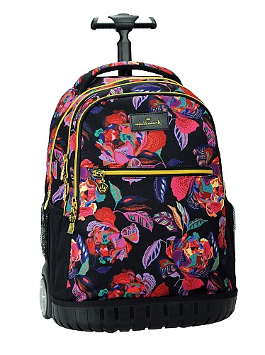 Hallmark Σχολική Τσάντα Τρόλεϊ Δημοτικού Flowers Ροζ 30lt 2025 333-33074