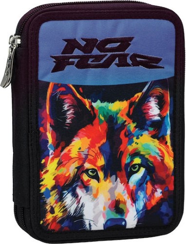 Back Me Up Κασετίνα Διπλή Γεμάτη No Fear Colored Wolf 348-47100