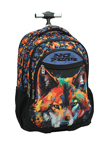 Back Me Up Τσάντα Δημοτικού Trolley No Fear Colored Wolf 348-47074