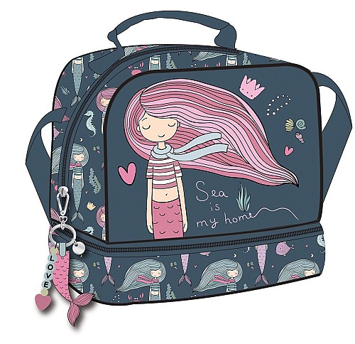 Back Me Up SEA MERMAID Ισοθερμικό Τσαντάκι Φαγητού Ώμου 20 x 15 x 21cm 357-28220