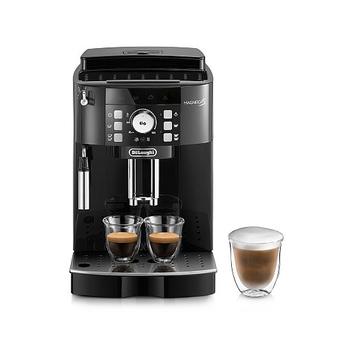 DeLonghi Magnifica S ECAM 21.110.B Αυτόματη Μηχανή Espresso Εντοιχιζόμενη 1450W Πίεσης 15bar για Cappuccino με Μύλο Άλεσης Μαύρη