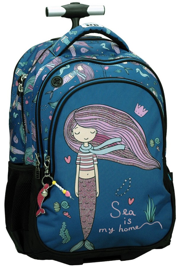 Back Me Up Τσάντα Δημοτικού Trolley Sea Mermaid (357-28074)
