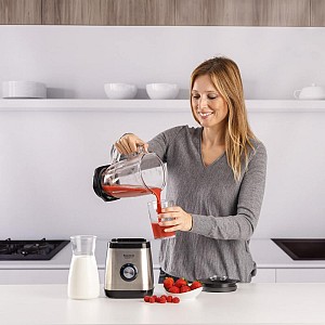 Taurus Magnum 1500 Μπλέντερ για Smoothies με Γυάλινη Κανάτα 1.5lt 1500W Γκρι