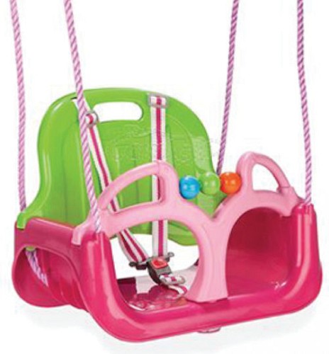 Pilsan Κούνια με Προστατευτικό και Ζώνη Ασφαλείας Πλαστική Samba για 1+ Ετών Ροζ 8693461007750