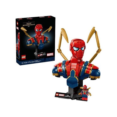 Παιχνίδι Kατασκευή Lego 76326 Iron Spider-Man Bust 379 Τεμάχια S71021230