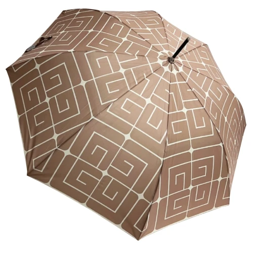 Guy Laroche Αντιανεμική Αυτόματη Ομπρέλα Βροχής με Μπαστούνι Μπεζ 8339