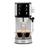 Izzy Μηχανή Espresso 1450W Πίεσης 20bar Ασημί IZ-6024 224799