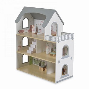 Moni Toys Ξύλινο Κουκλόσπιτο Ema 3801005602056