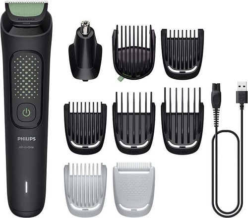 Philips Hair Trimmer Κουρευτική Μηχανή Ρεύματος Μαύρη MG3945
