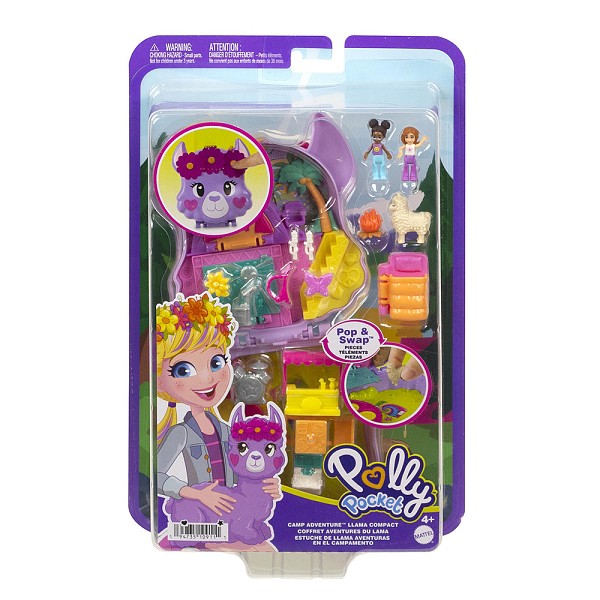 Polly Pocket Mini O Κόσμος της Polly Camp Adventure Lama (FRY35/HKV33)
