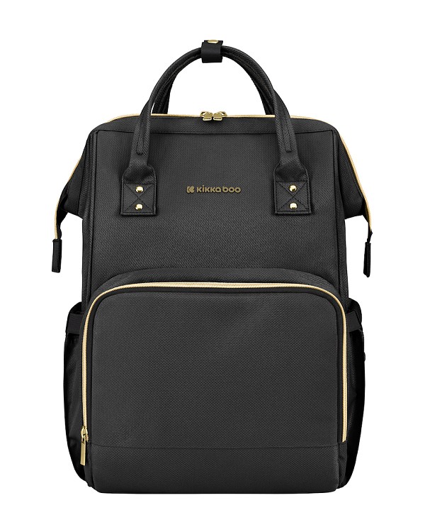 Kikka Boo Τσάντα-Αλλαξιέρα Πλάτης Siena Black & Gold 31108020110