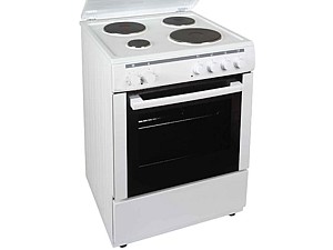 Carad Κουζίνα 65lt με Εμαγιέ Εστίες Π60εκ. Λευκή ETW34092N