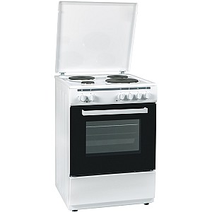 Carad Κουζίνα 65lt με Εμαγιέ Εστίες Π60εκ. Λευκή ETW34092N