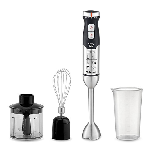 Rohnson Ραβδομπλέντερ με Ανοξείδωτη Ράβδο 1500W Μαύρο R-5740