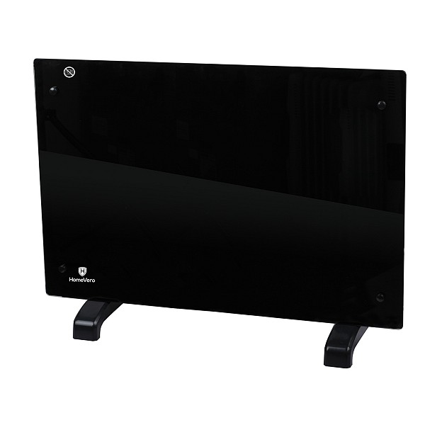 HomeVero Θερμοπομπός Δαπέδου 1500W με Γυάλινη Επιφάνεια και Θερμοστάτη HV-GPH1500