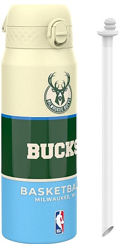 Ion8 Παγούρι Μεταλλικό θερμός με καλαμάκι 750ml NBA Milwaukee Bucks I8TS750NBATRIMIL 619098095906