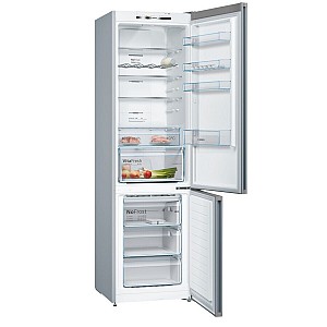 Bosch Ψυγειοκαταψύκτης 368lt Total NoFrost Υ201xΠ60xΒ66εκ. Ασημί KGN39VIDB