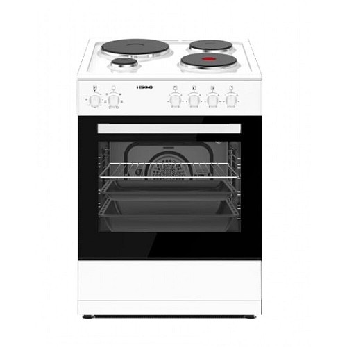 Eskimo Κουζίνα 60lt με Εμαγιέ Εστίες Π59.8εκ. Λευκή ES EM5070W